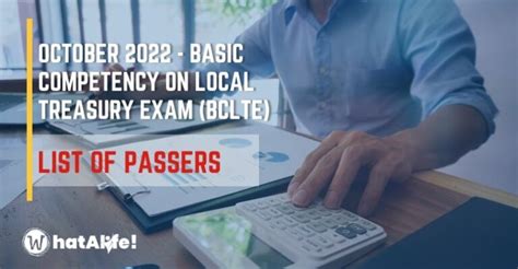 what is bclte exam|BCLTE PASSERS: October 2022 Basic Competency on Local Treasury Exam .